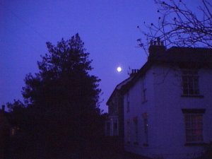 Full Moon over an Ipswich House.