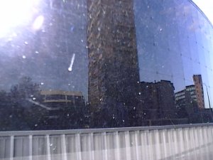 Reflections on the Willis building in Ipswich.