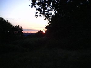 Another digital photograph of Sunset at Piper's Vale near Ipswich, Suffolk.