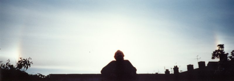 Photograph of Sundogs, a rare event.